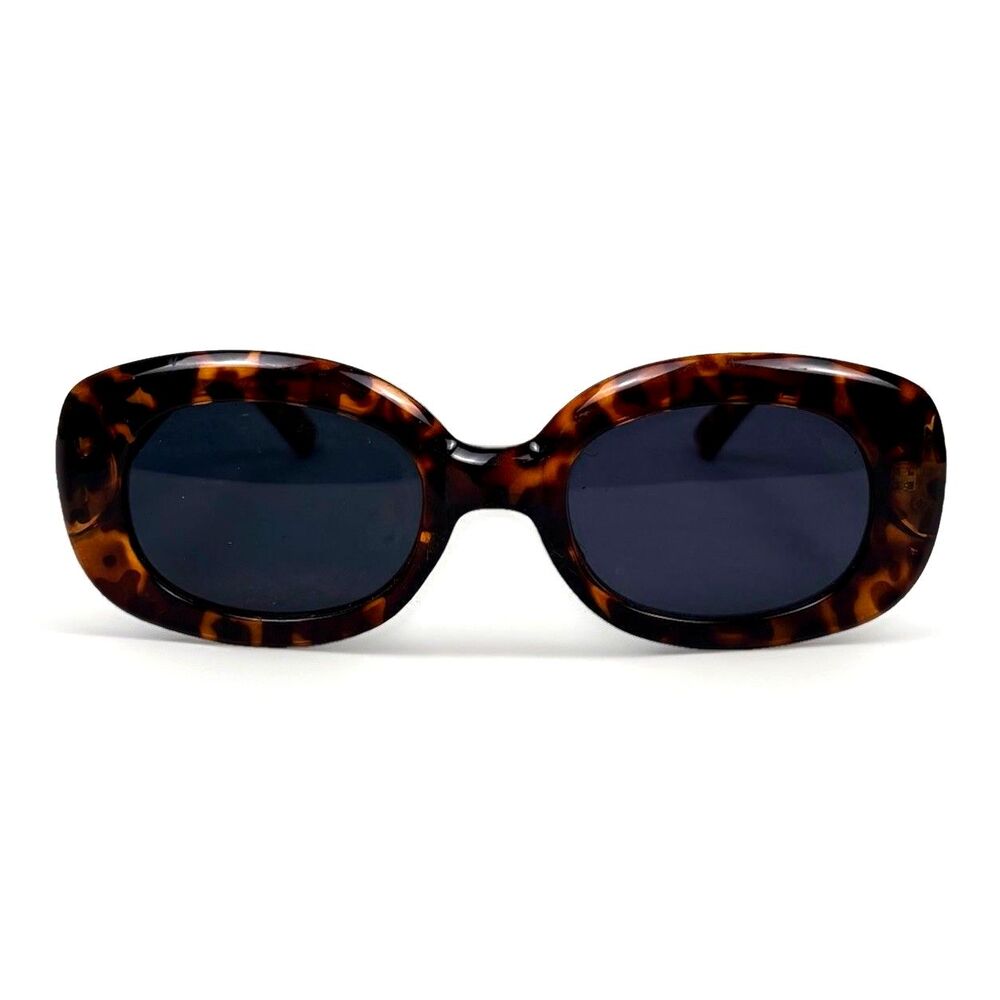 Y2K Women’s Sunglasses Square Rounded Edge Tortoise Express Limited
